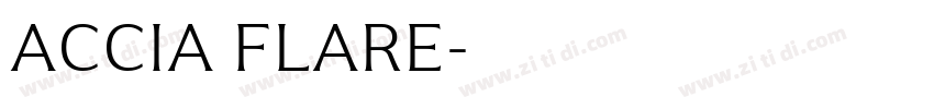 ACCIA FLARE字体转换